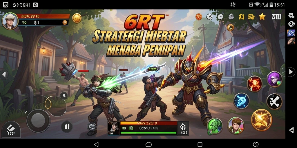 Tampilan strategi mengesankan dalam 6RT saat pemain merancang serangan.