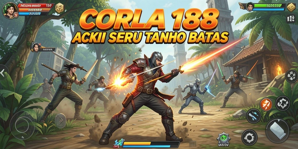 Tampilan gameplay seru dengan aksi tanpa henti di CORLA188.