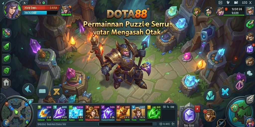 Tampilan gameplay puzzle DOTA88 yang menarik dan menantang.
