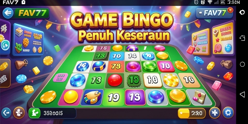 Screenshot FAV77 menampilkan gameplay Bingo yang seru dan interaktif.