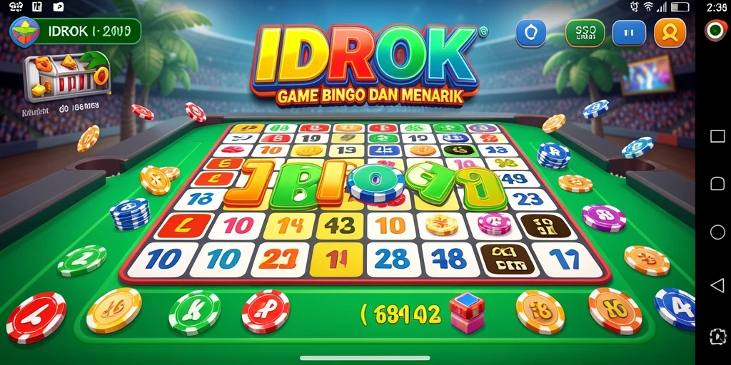 Screenshot gameplay <strong>IDROK</strong> menampilkan momen seru bermain Bingo.