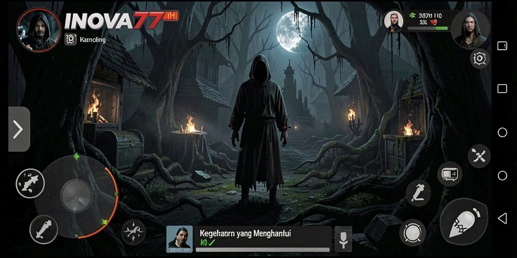 Gameplay menegangkan dengan suasana seram dari INOVA77.