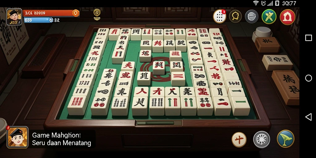 Tampilan gameplay JOS77 dengan elemen Mahjong yang menarik.