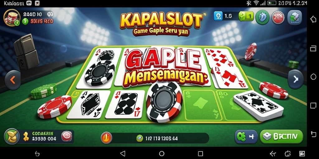 Tampilan gameplay Gaple yang seru dan interaktif di KAPALSLOT.
