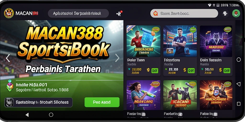 Tampilan menarik dari gameplay Sportsbook di MACAN388.