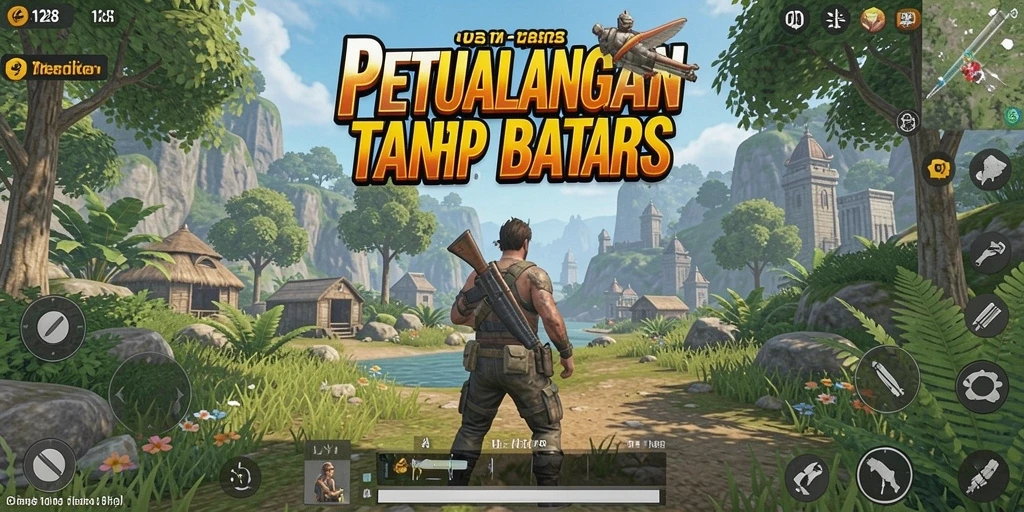 Tampilan gameplay Open World OLX128 yang menakjubkan dan interaktif.