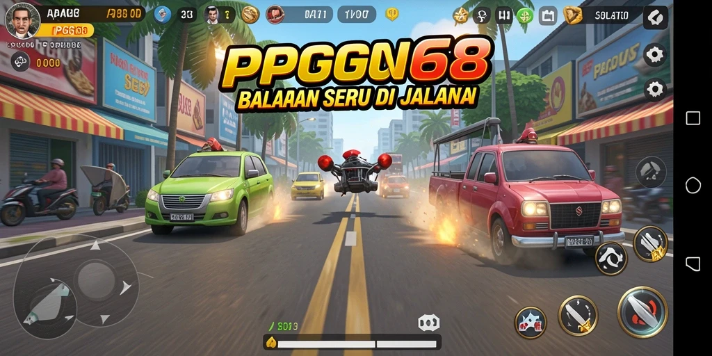 Tampilan gameplay PGG68 yang seru dan penuh aksi.
