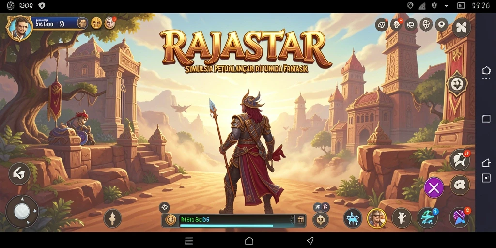 Tampilan menakjubkan dalam gameplay RAJASTAR yang seru.