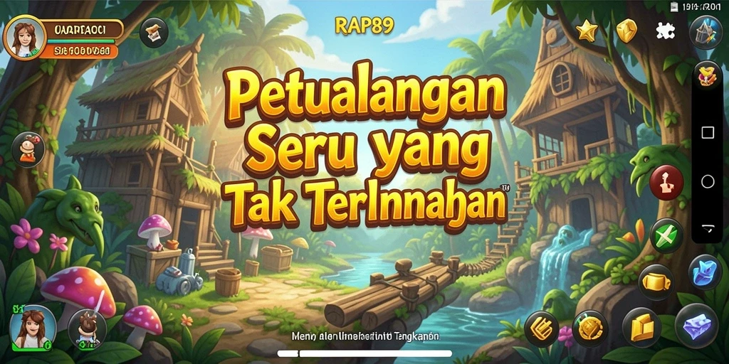 Gameplay seru di dunia petualangan menantang.