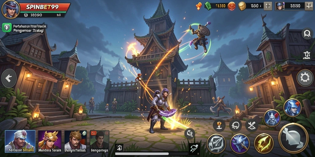 Tampilan gameplay seru SPINBET99 dengan menara yang beragam.