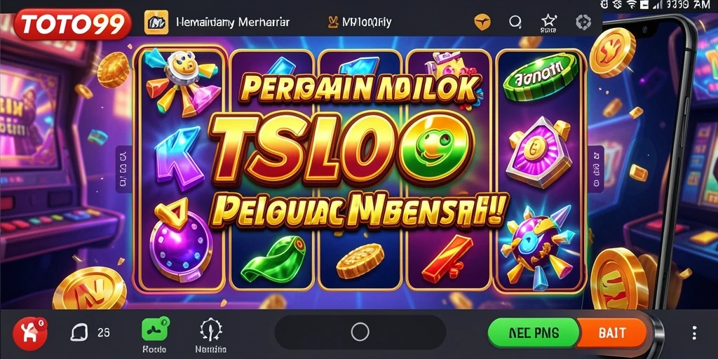 Screenshot utama TOTO99 menunjukkan gameplay slot yang seru dan interaktif.